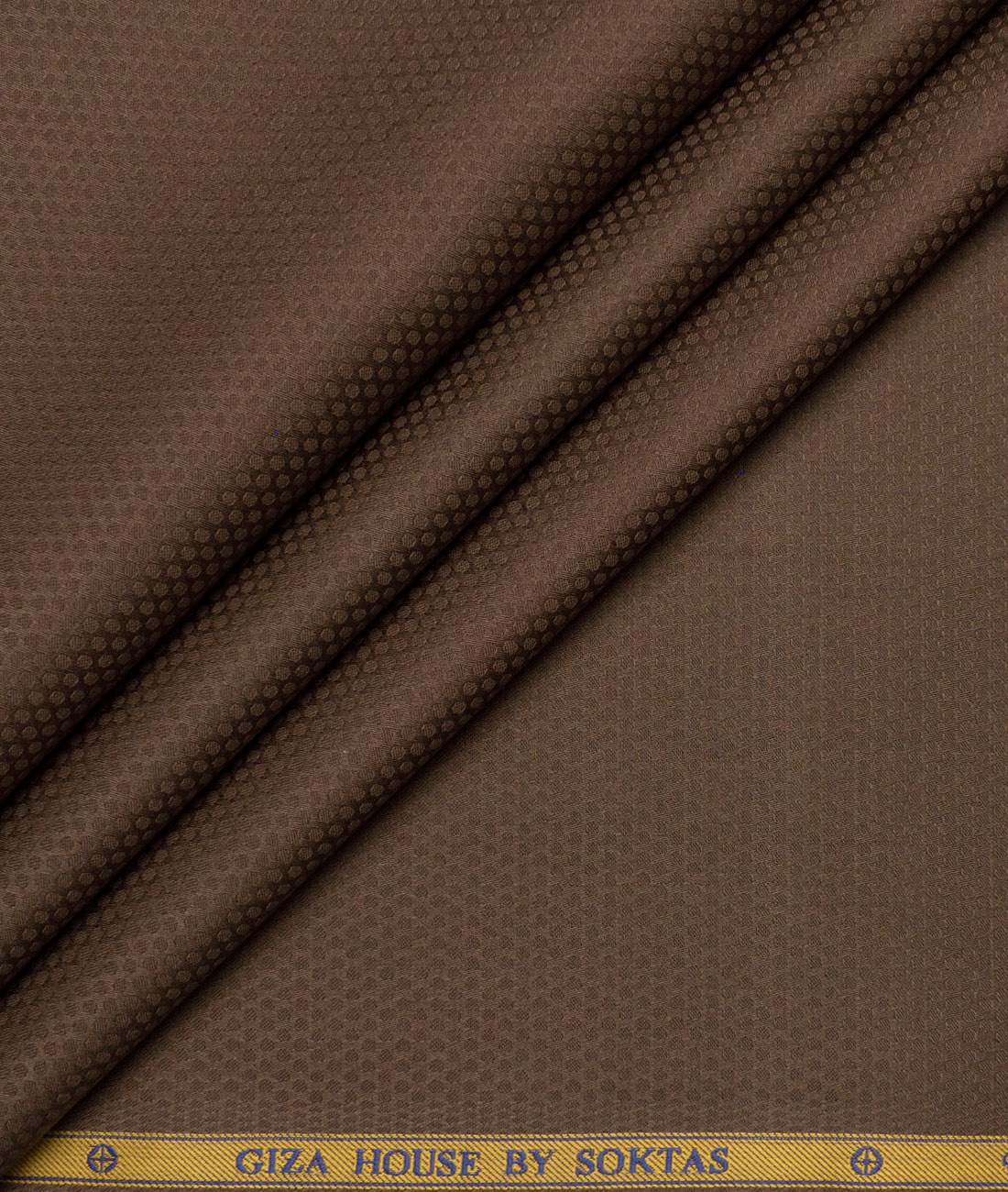 Soktas Giza Cotton Structured Shirting Fabric (Copper Brown) Soktas Giza Cotton Structured Shirting Fabric (Copper Brown)