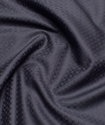 Soktas  Giza Cotton Structured Shirting Fabric (Dark Grey)
