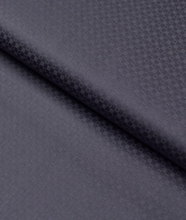 Soktas  Giza Cotton Structured Shirting Fabric (Dark Grey)