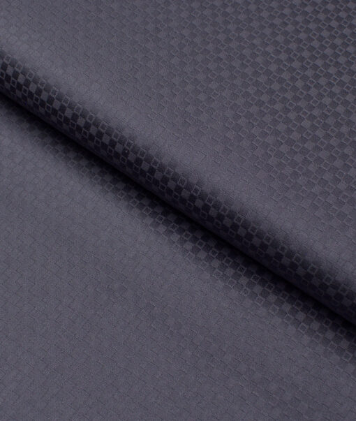Soktas  Giza Cotton Structured Shirting Fabric (Dark Grey)