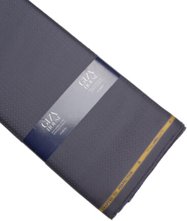 Soktas  Giza Cotton Structured Shirting Fabric (Dark Grey)