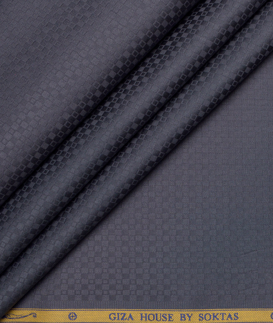 Soktas Giza Cotton Structured Shirting Fabric (Dark Grey) Soktas Giza Cotton Structured Shirting Fabric (Dark Grey)