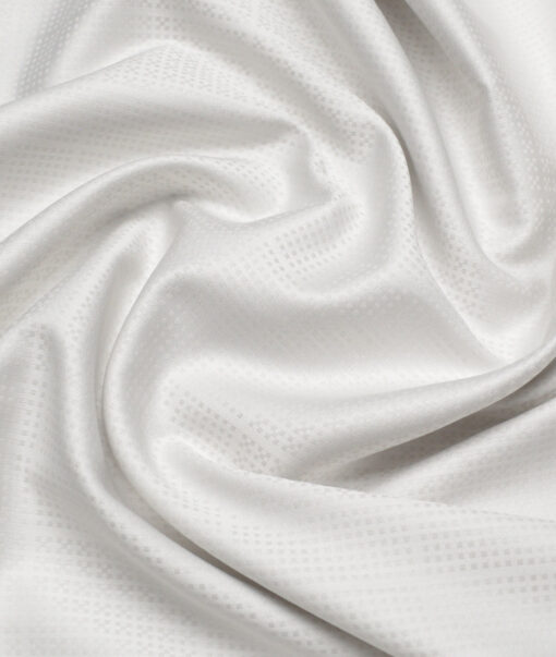Soktas  Giza Cotton Self Design Shirting Fabric (Light Grey )