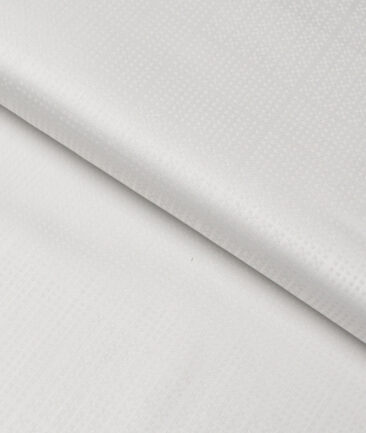Soktas  Giza Cotton Self Design Shirting Fabric (Light Grey )