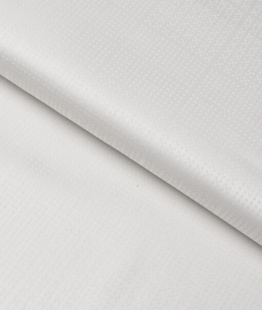 Soktas  Giza Cotton Self Design Shirting Fabric (Light Grey )