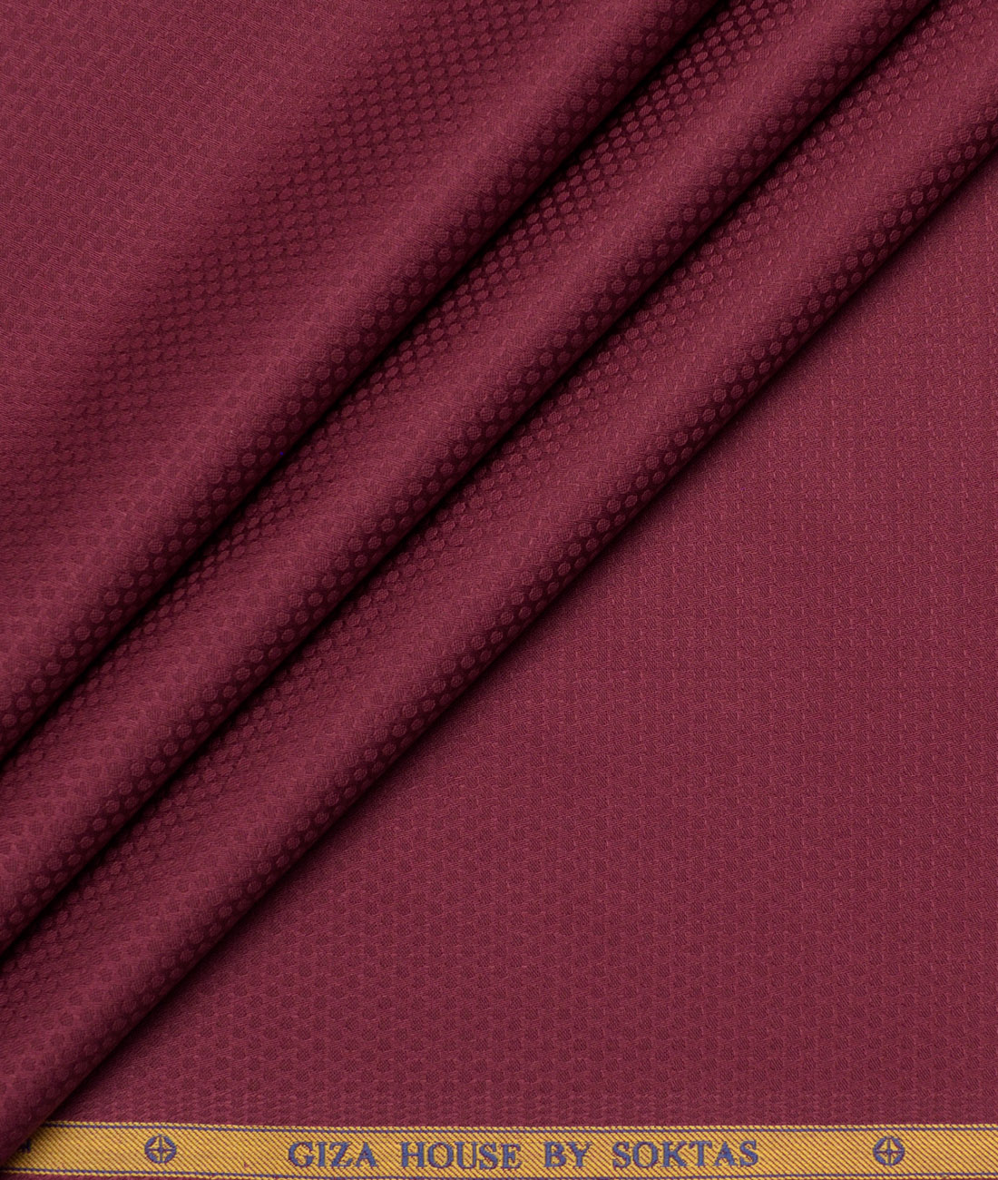 Soktas Giza Cotton Structured Shirting Fabric (Maroon Red) Soktas Giza Cotton Structured Shirting Fabric (Maroon Red)