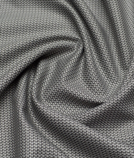 Soktas 2 Ply 100's Giza Cotton Structured Shirting Fabric (Grey)