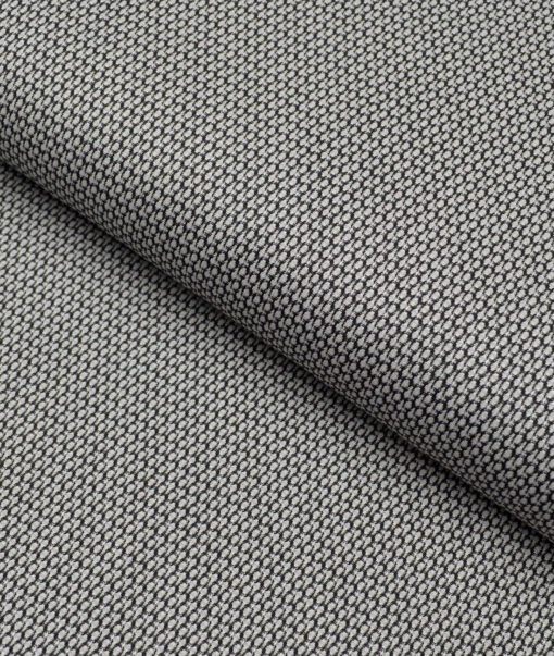 Soktas 2 Ply 100's Giza Cotton Structured Shirting Fabric (Grey)