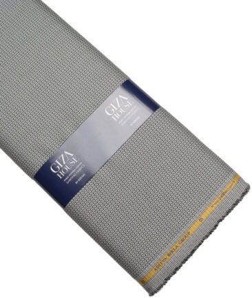 Soktas 2 Ply 100's Giza Cotton Structured Shirting Fabric (Grey)