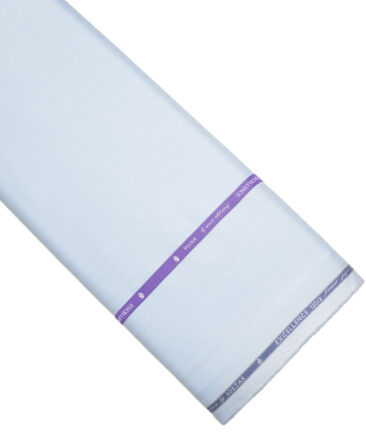 Soktas 2 Ply 120's Giza Cotton Striped Shirting Fabric (Sky Blue )
