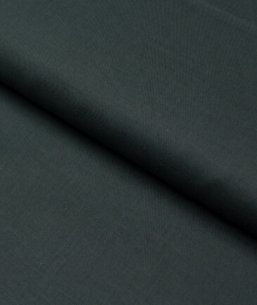 Cavallo by Linen Club  Cotton Linen Solids Shirting Fabric (Dark Green)