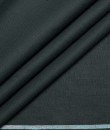 Cavallo by Linen Club  Cotton Linen Solids Shirting Fabric (Dark Green)