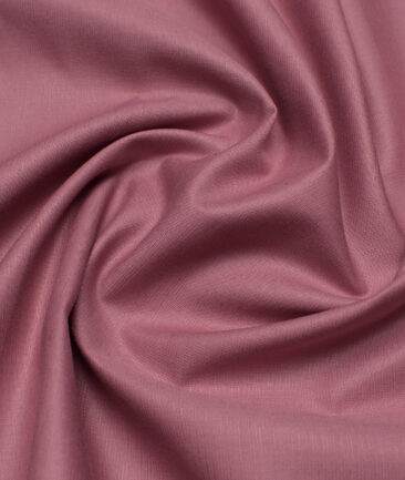 Cavallo by Linen Club  Cotton Linen Solids Shirting Fabric (Dusty Rose Pink)