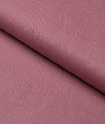 Cavallo by Linen Club  Cotton Linen Solids Shirting Fabric (Dusty Rose Pink)
