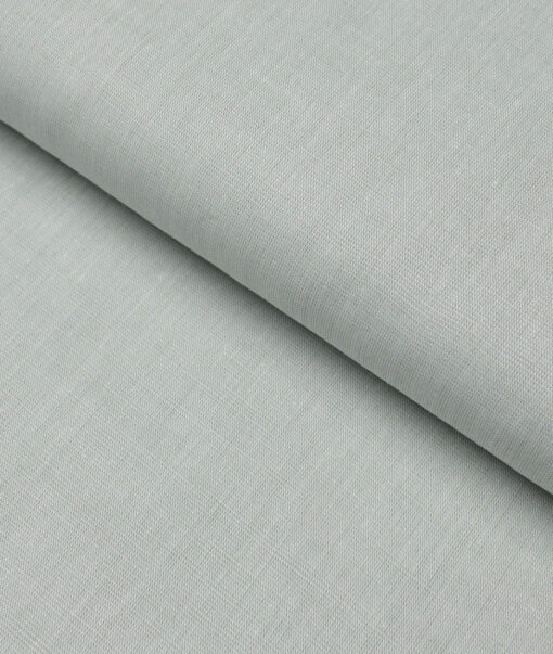 Cavallo by Linen Club  Cotton Linen Solids Shirting Fabric (Light Pistachio Green)