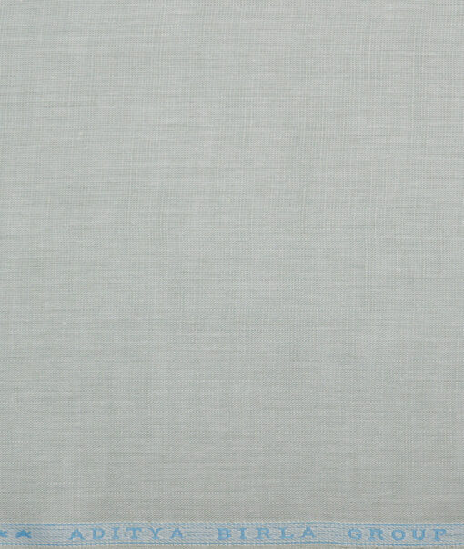 Cavallo by Linen Club  Cotton Linen Solids Shirting Fabric (Light Pistachio Green)