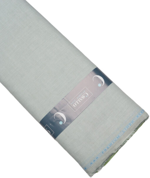 Cavallo by Linen Club  Cotton Linen Solids Shirting Fabric (Light Pistachio Green)