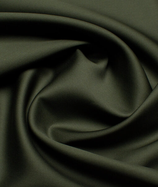 Luthai  Cotton Solids Shirt or Kurta Pajama Fabric (Army Green) - Image 3