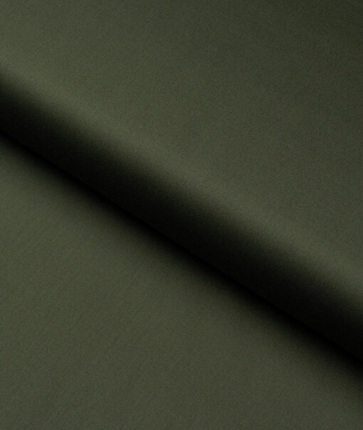 Luthai  Cotton Solids Shirt or Kurta Pajama Fabric (Army Green) - Image 4