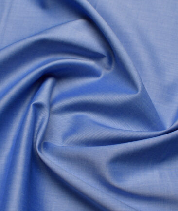 Luthai  Supima Cotton Solids Shirting Fabric (Cornflower Blue)