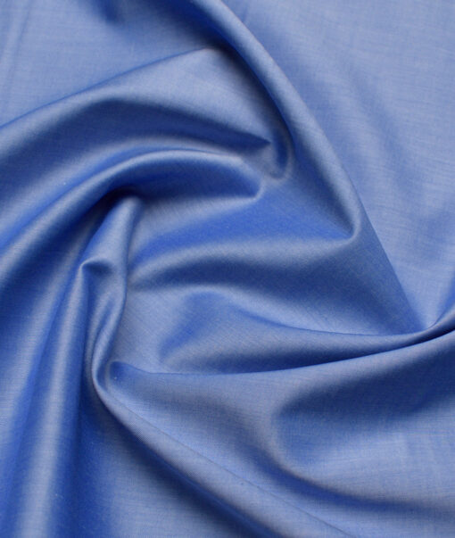 Luthai  Supima Cotton Solids Shirting Fabric (Cornflower Blue)