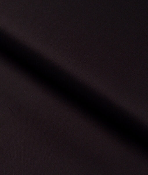 Luthai  Supima Cotton Solids Shirting Fabric (Dark Chocolate Brown)