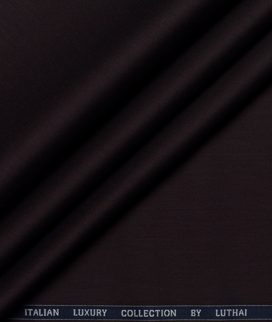 Luthai Supima Cotton Solids Shirting Fabric (Dark Chocolate Brown) Luthai Supima Cotton Solids Shirting Fabric (Dark Chocolate Brown)