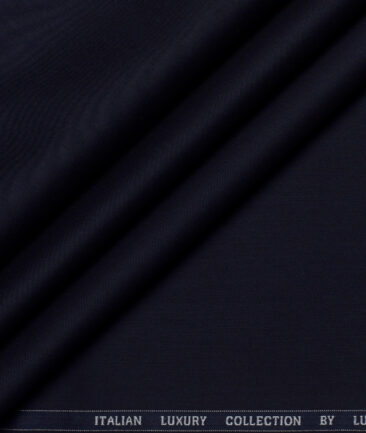 Luthai  Supima Cotton Solids Shirting Fabric (Navy Blue)