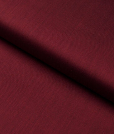Luthai  Supima Cotton Solids Shirting Fabric (Maroon)