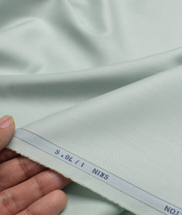 Luthai  Supima Cotton Solids Shirting Fabric (Pepper Mint Green)