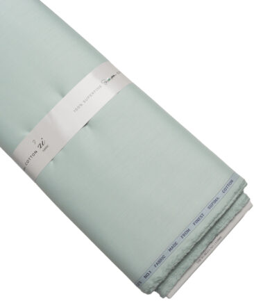 Luthai  Supima Cotton Solids Shirting Fabric (Pepper Mint Green)