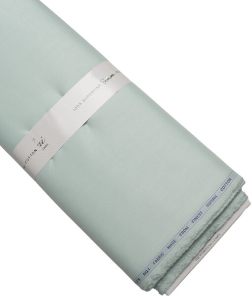 Luthai  Supima Cotton Solids Shirting Fabric (Pepper Mint Green)