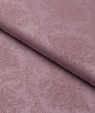 Luthai  Supima Cotton Self Design Shirting Fabric (Faded Pink)