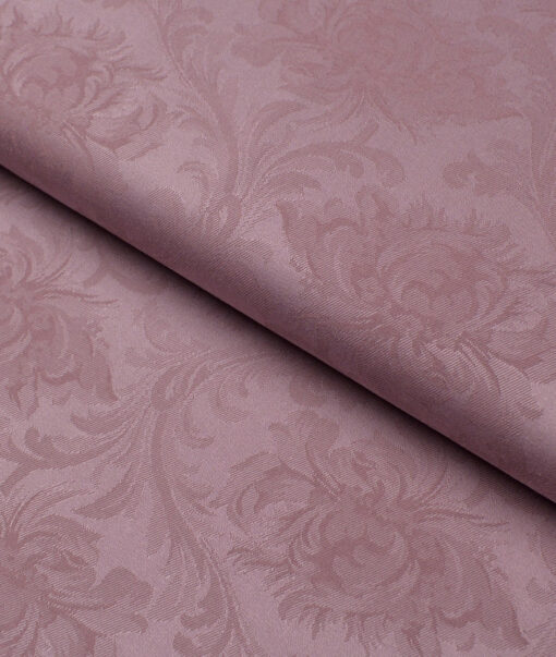Luthai  Supima Cotton Self Design Shirting Fabric (Faded Pink)