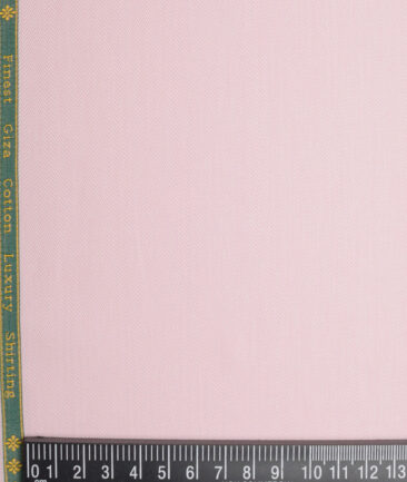 Reid & Taylor  Giza Cotton Striped Shirting Fabric (Pink)