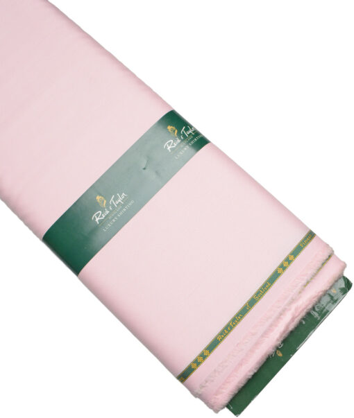 Reid & Taylor  Giza Cotton Striped Shirting Fabric (Pink)