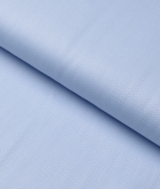 Reid & Taylor  Giza Cotton Structured Shirting Fabric (Sky Blue)