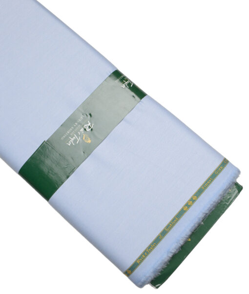 Reid & Taylor  Giza Cotton Striped Shirting Fabric (Sky Blue)