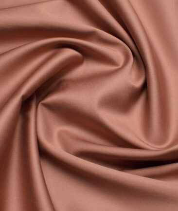 Reid & Taylor Giza Cotton Solids Shirt or Kurta Pajama Fabric (Coral Orange) - Image 3