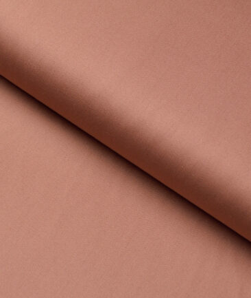 Reid & Taylor Giza Cotton Solids Shirt or Kurta Pajama Fabric (Coral Orange) - Image 4