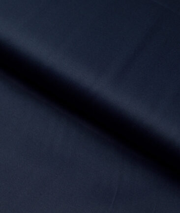 Reid & Taylor  Giza Cotton Solids Shirt or Kurta Pajama Fabric (Dark Royal Blue) - Image 4