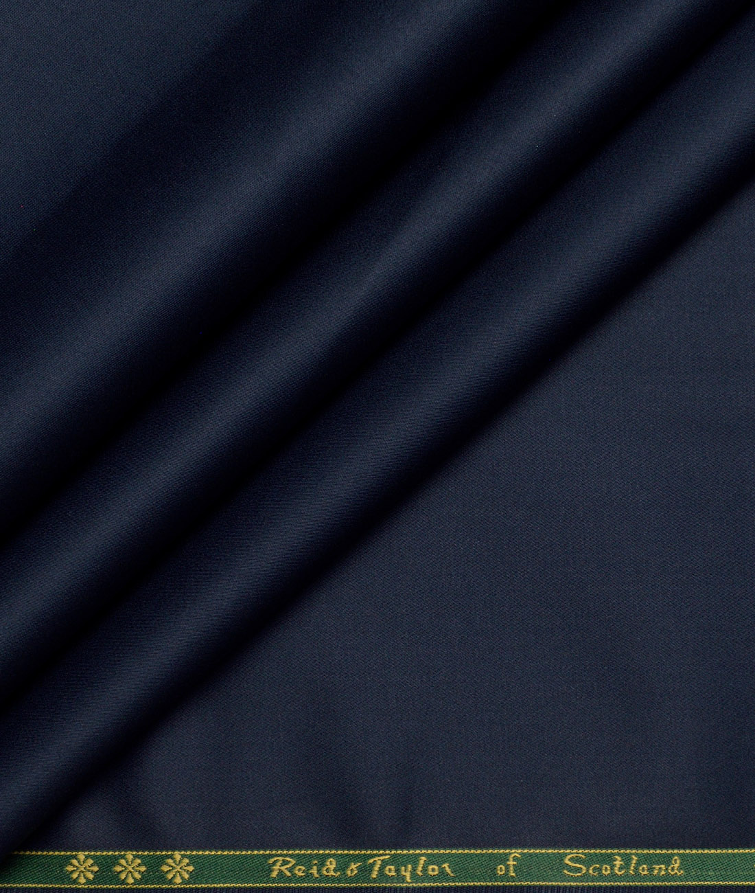 Reid & Taylor Giza Cotton Solids Shirt or Kurta Pajama Fabric (Dark Royal Blue) - Image 1