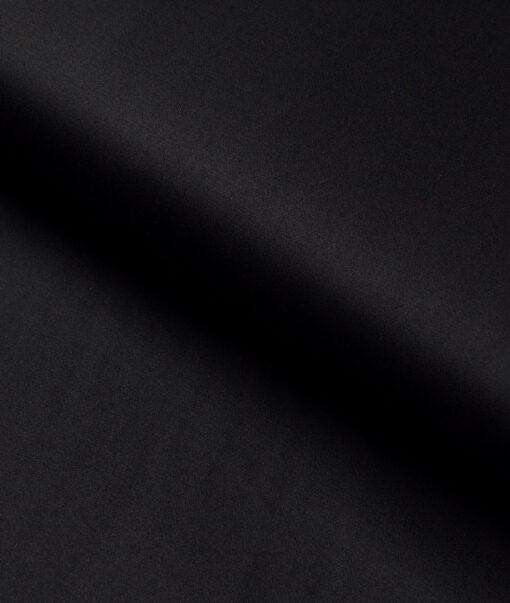 Reid & Taylor  Giza Cotton Solids Shirt or Kurta Pajama Fabric (Jet Black) - Image 4