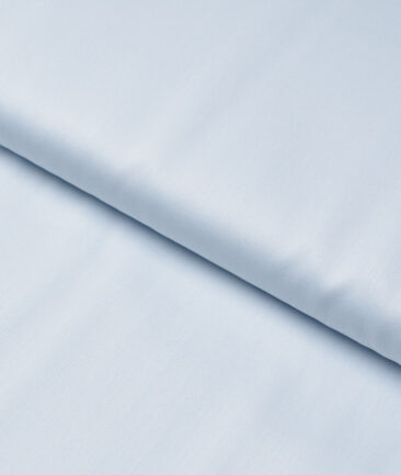 Soktas 2 Ply 120's Giza Cotton Solids Shirting Fabric (Sky Blue)