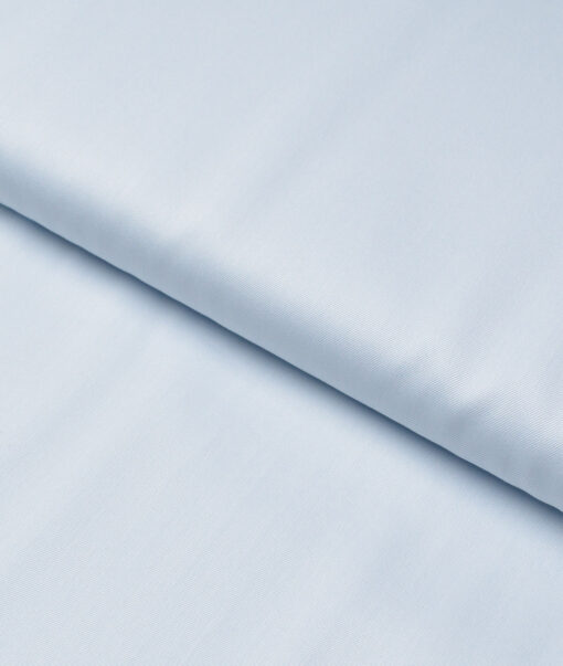 Soktas 2 Ply 120's Giza Cotton Solids Shirting Fabric (Sky Blue)