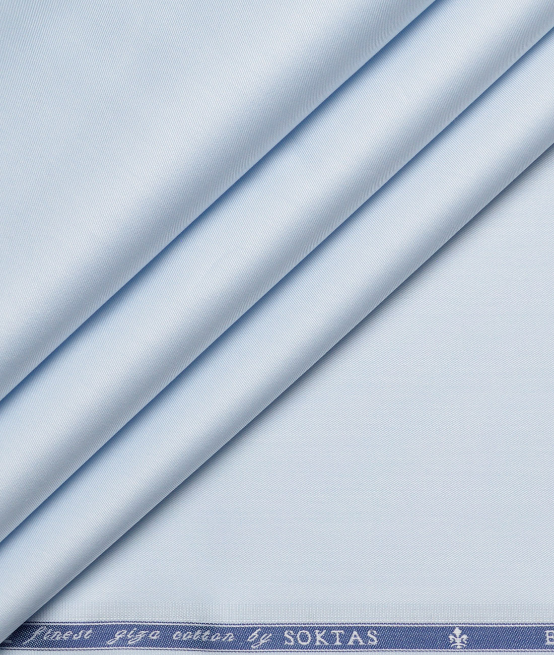 Soktas 2 Ply 120's Giza Cotton Solids Shirting Fabric (Sky Blue) Soktas 2 Ply 120's Giza Cotton Solids Shirting Fabric (Sky Blue)