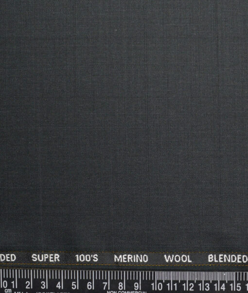Canetti Italy Super 100's Checks 20% Merino Wool Suiting Fabric (Dark Pine Green)