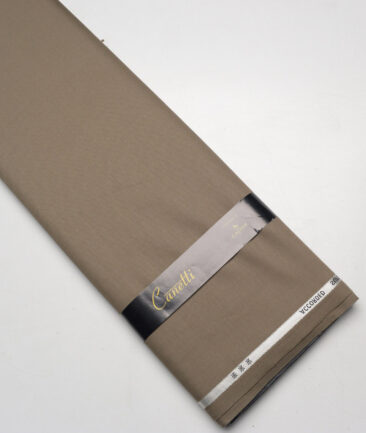 Canetti Italy Super 100's Structured 20% Merino Wool Suiting Fabric (Sand Dune Brown)