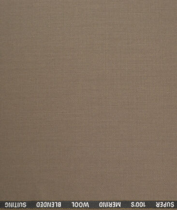 Canetti Italy Super 100's Structured 20% Merino Wool Suiting Fabric (Sand Dune Brown)