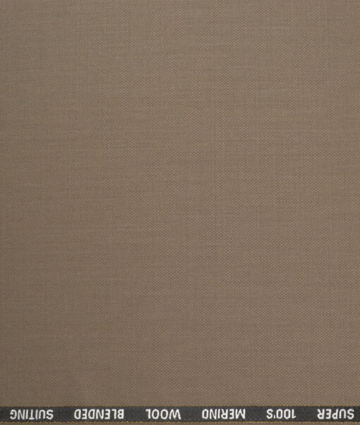 Canetti Italy Super 100's Structured 20% Merino Wool Suiting Fabric (Sand Dune Brown)